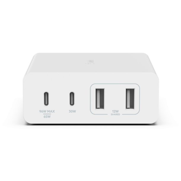 Belkin Lader - USB-C/USB-A - 2x USB-C/2x USB-A - Indendrs - Vekselstrm - 2 m - Hvid