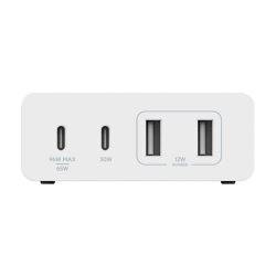 Belkin Lader - USB-C/USB-A - 2x USB-C/2x USB-A - Indendrs - Vekselstrm - 2 m - Hvid