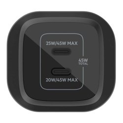 Belkin Lader - USB-C - 45W - Indendrs - Vekselstrm - Sort