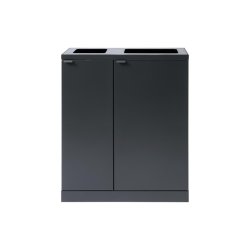 Bica 618 Sorterings affaldsspand - 1x65L + 1x95L - Antracit