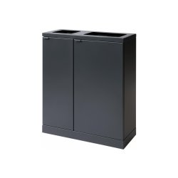 Bica 618 Sorterings affaldsspand - 1x65L + 1x95L - Antracit
