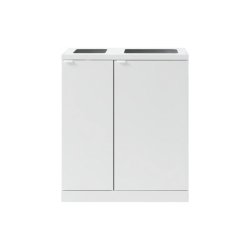 Bica 618 Sorterings affaldsspand - 1x65L + 1x95L - hvid