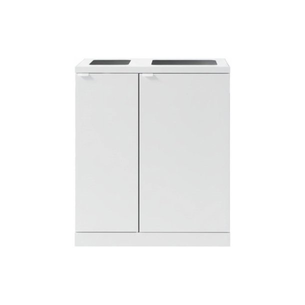 Bica 618 Sorterings affaldsspand - 1x65L + 1x95L - hvid