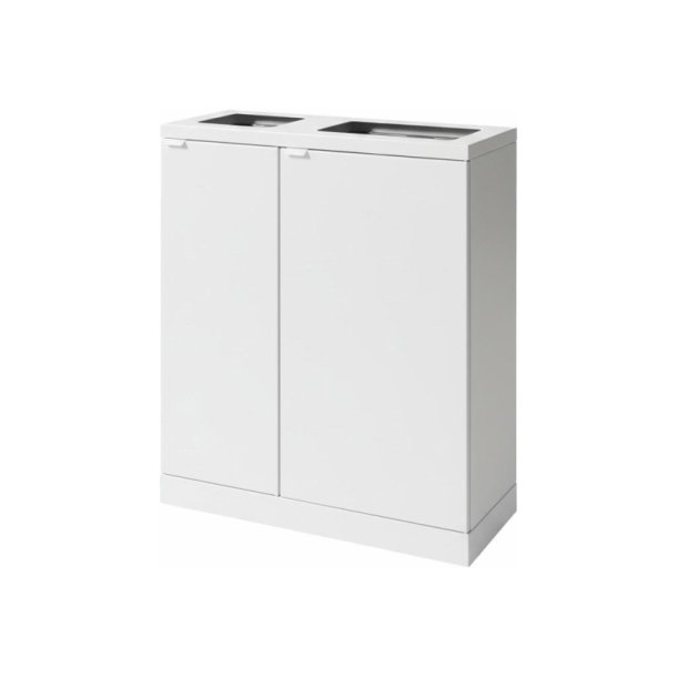 Bica 618 Sorterings affaldsspand - 1x65L + 1x95L - hvid