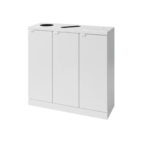 Bica 875 sorterings skraldespand - 3 x 65 liter - hvid