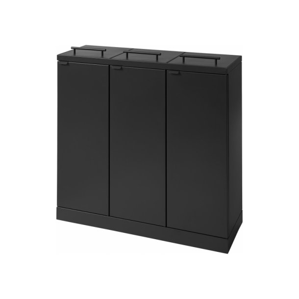 Bica 876 sorterings skraldespand - 3 x 65 liter - Antracit