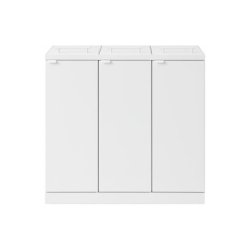 Bica 876 sorterings skraldespand - 3 x 65 liter - hvid