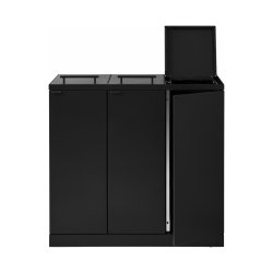 Bica 876 sorterings skraldespand - 3 x 65 liter - Sort