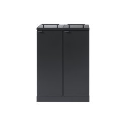 Bica 877 sorterings skraldespand - 2 x 65 Liter - Antracit