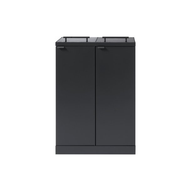 Bica 877 sorterings skraldespand - 2 x 65 Liter - Antracit