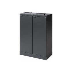 Bica 877 sorterings skraldespand - 2 x 65 Liter - Antracit