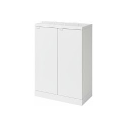 Bica 877 sorterings skraldespand - 2 x 65 Liter - hvid