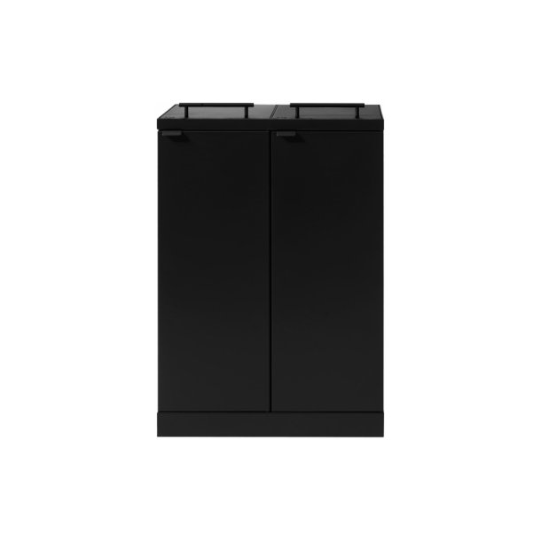 Bica 877 sorterings skraldespand - 2 x 65 Liter - sort