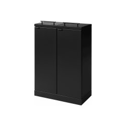 Bica 877 sorterings skraldespand - 2 x 65 Liter - sort