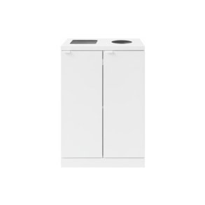 Bica 884 sorterings skraldespand - 2 x 65 Liter - Hvid