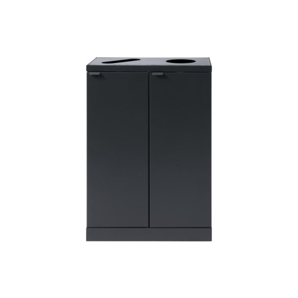 Bica 889 sorterings skraldespand - 2 x 65 Liter - antracit