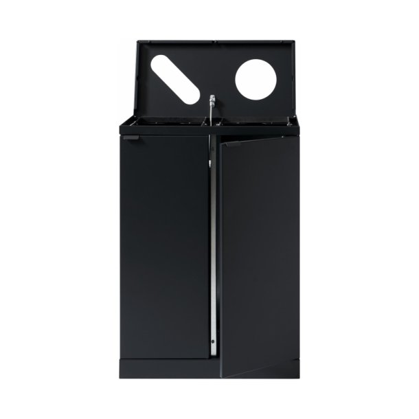 Bica 889 sorterings skraldespand - 2 x 65 Liter - antracit