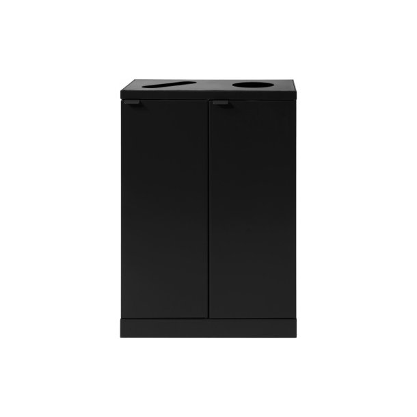 Bica 889 sorterings skraldespand - 2 x 65 Liter - sort