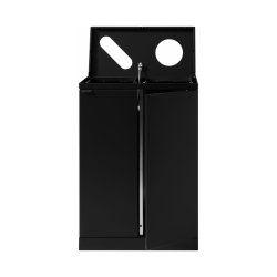 Bica 889 sorterings skraldespand - 2 x 65 Liter - sort