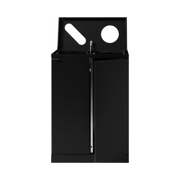 Bica 889 sorterings skraldespand - 2 x 65 Liter - sort