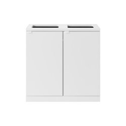 Bica 953 Sorterings skraldespand - 2 x 95 Liter - hvid