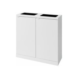 Bica 953 Sorterings skraldespand - 2 x 95 Liter - hvid