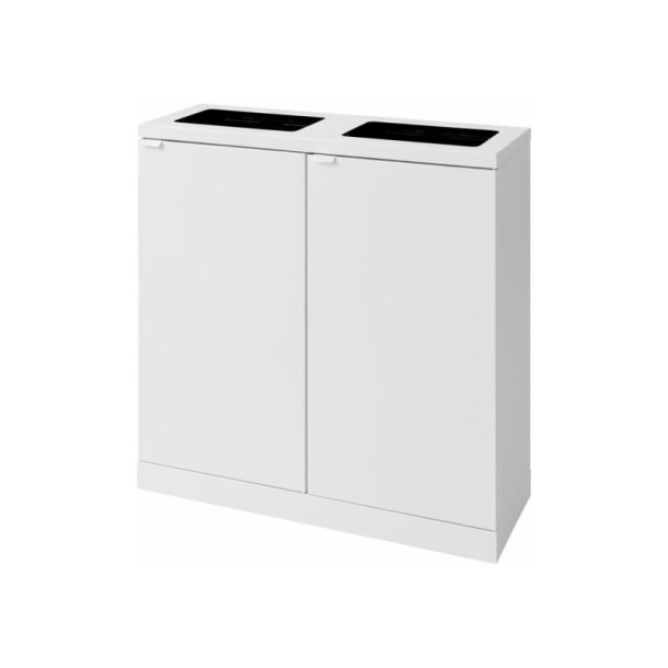 Bica 953 Sorterings skraldespand - 2 x 95 Liter - hvid