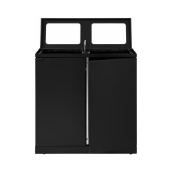 Bica 953 Sorterings skraldespand - 2 x 95 Liter - Sort