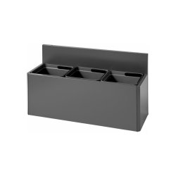 Bica 812 - 3 x 15 Liter - vghngt affaldsstation - ben/ben/lg