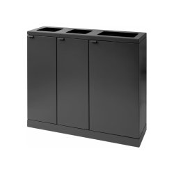 Bica 829 Sorterings affaldsspand - 2x 65 Liter +1 x 95 Liter - bne - Antracit