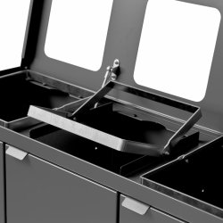 Bica 829 Sorterings affaldsspand - 2x 65 Liter +1 x 95 Liter - bne - Antracit