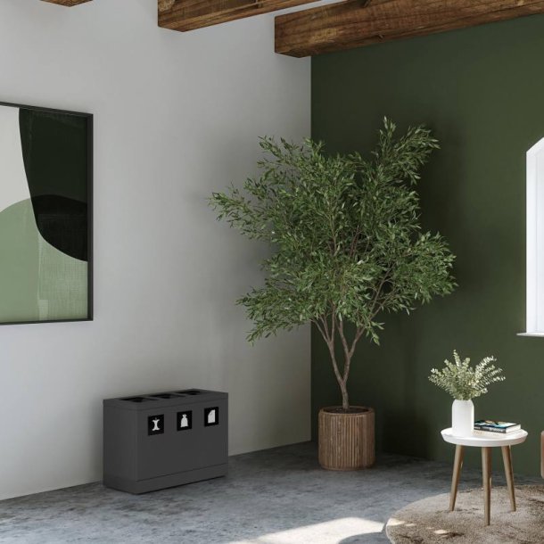 Bica 830 sorterings skraldespand - 3 x 10 Liter - bne - Antracit