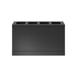 Bica 831 sorterings skraldespand - 4 x 10 Liter - bne - Antracit