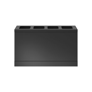 Bica 831 sorterings skraldespand - 4 x 10 Liter - bne - Antracit