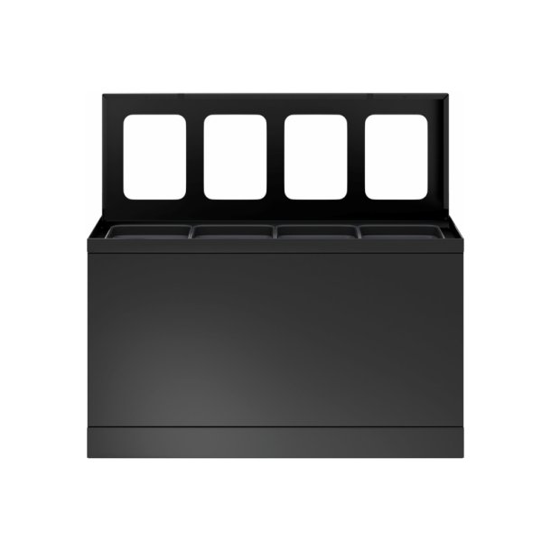 Bica 831 sorterings skraldespand - 4 x 10 Liter - bne - Antracit