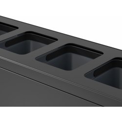 Bica 831 sorterings skraldespand - 4 x 10 Liter - bne - Antracit