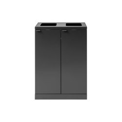 Bica 867 sorterings skraldespand - 2 x 65 liter - ben/ben - Antracit