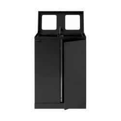 Bica 867 sorterings skraldespand - 2 x 65 liter - ben/ben - sort