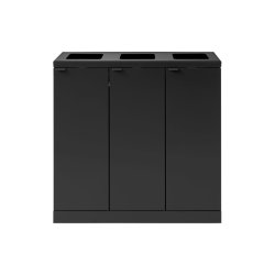 Bica 868 Sorterings skraldespand - 3 x 65 liter - ben/ben/ben - sort