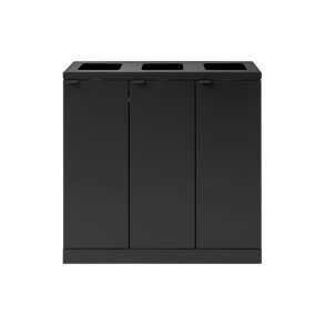 Bica 868 Sorterings skraldespand - 3 x 65 liter - sort