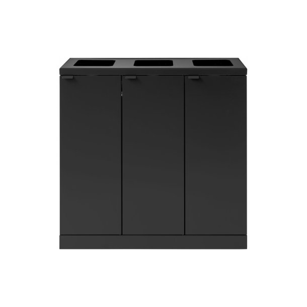 Bica 868 Sorterings skraldespand - 3 x 65 liter - ben/ben/ben - sort