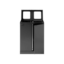 Bica 871 sorterings skraldespand - 2 x 45 liter - ben/ben - Antracit