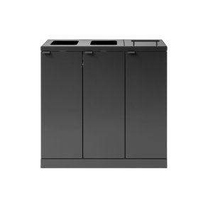 Bica 873 Sorterings skraldespand - 3 x 65 liter - antracit