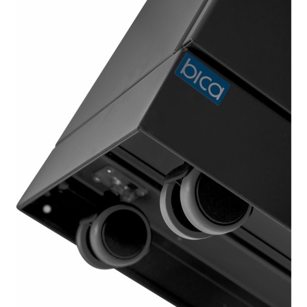 Bica 875 sorterings skraldespand - 3 x 65 liter - lg/flasker/papir - sort