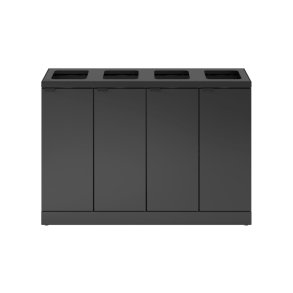 Bica 878 sorterings skraldespand - 4 x 45 Liter - bne - Antracit