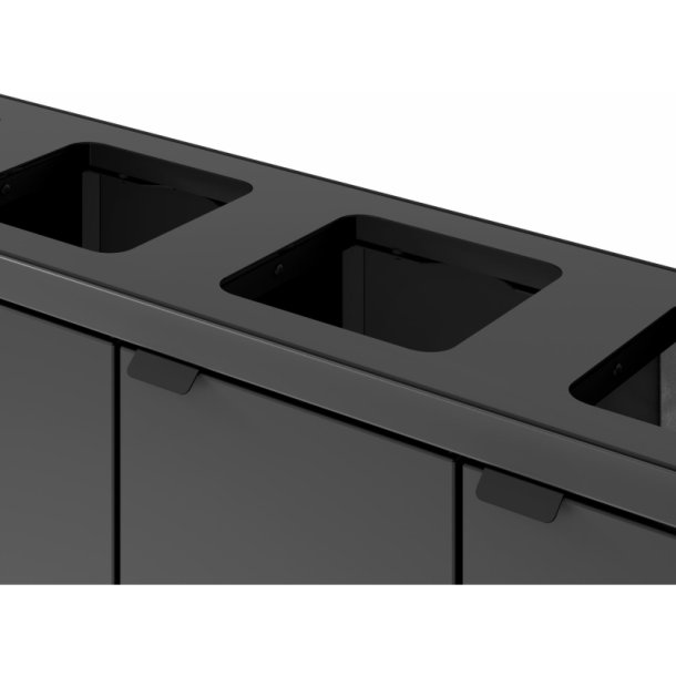 Bica 878 sorterings skraldespand - 4 x 45 Liter - bne - Antracit