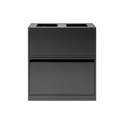 Bica 880 Sorterings affaldsspand - samlet 80 Liter - lg - Antracit