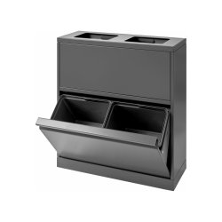 Bica 880 Sorterings affaldsspand - samlet 80 Liter - lg - Antracit