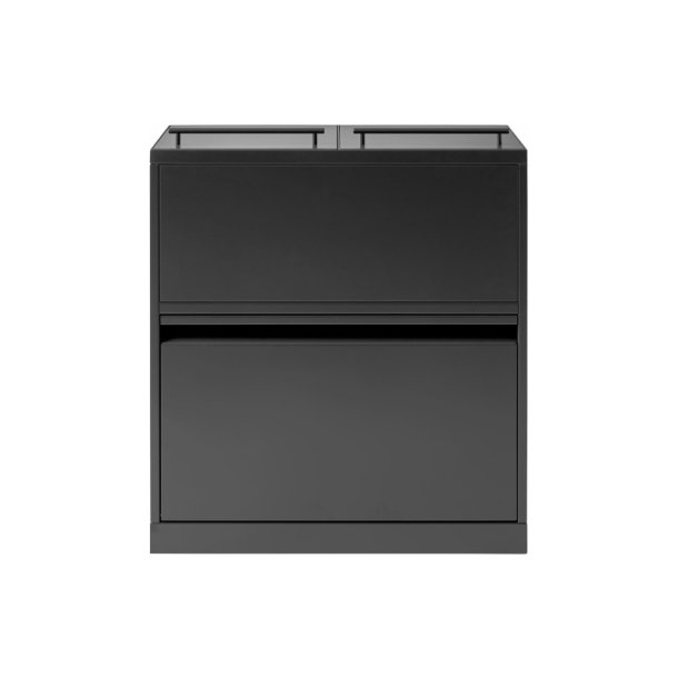 Bica 881 Sorterings affaldsspand - samlet 80 Liter - lg - Antracit
