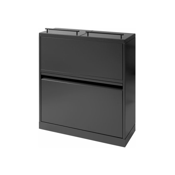 Bica 881 Sorterings affaldsspand - samlet 80 Liter - lg - Antracit